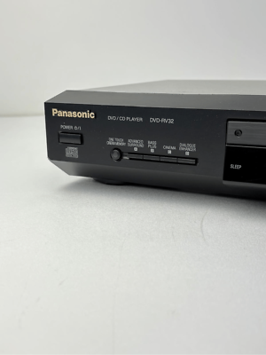 Vintage 2002 Panasonic DVD-RV32 DVD/CD Player Black w/ Remote & AV