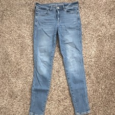american eagle next level stretch jegging jeans women size 6 regular, low rise