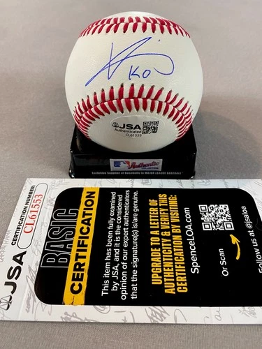 LOS ANGELES DODGERS- CHING-HSIEN KO AUTOGRAPH ROLB BASEBALL JSA CL61553