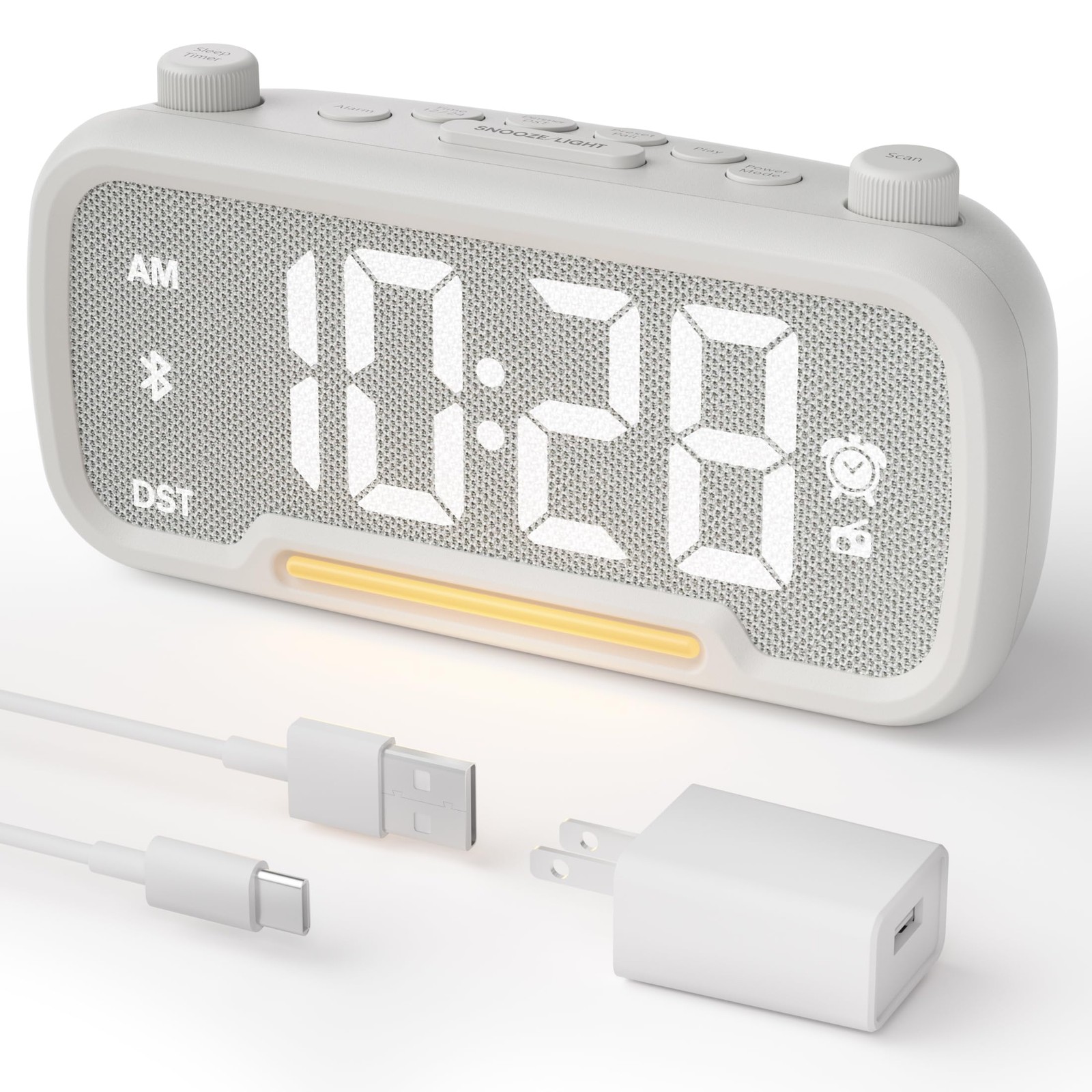 Radio For Bedrooms Hi-fi Sound Clock Radio With Bluetooth Sp