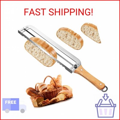 Adjustable Bread Slicer for Homemade Bread - Upgrade Manual Sourdough Bread Knif