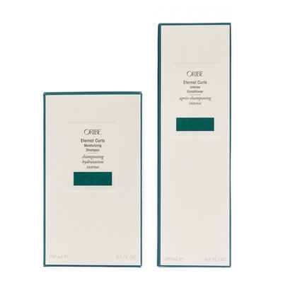 ORIBE ETERNAL CURLS MOISTURIZING SHAMPOO 8.5 OZ  & INTENSE CONDITIONER  6.8 OZ