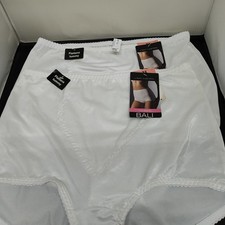 Bali Light Control Briefs Style 8700 Womans 3XL White Tummy Control Panel NWT