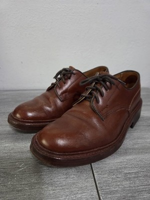 Tricker's 'Woodstock' Plain Derby Shoe - Marron Antique UK 6.5 - 5 Width US 7.5