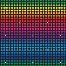 Disco Backdrop 4' x 30' Photo Backdrop Plastic 1970's 70's Party Decorations