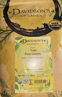 DAVIDSON'S* ORGANICS- ORGANIC Tulsi Pure Leaves Caffeine Free BB 3/23/28