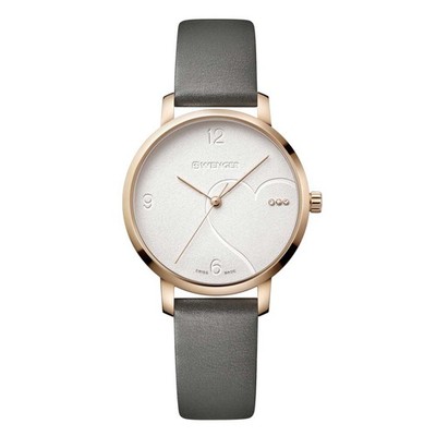 Wenger Women's Watch Metropolitan Donnissima White Dial Grey Strap 01.1731.111