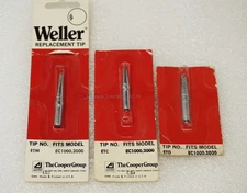 Three Different Weller Soldering Iron Tips, fit EC1000,2000, NIB!
