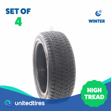 Set Of 4 Used 24550r20 Bridgestone Blizzak Dm-v2 102t - 10.5-12.532
