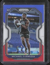 Michael Ojemudia #317 Prizm Red White and Blue Rookie RC 2020 Panini Prizm *HOT*