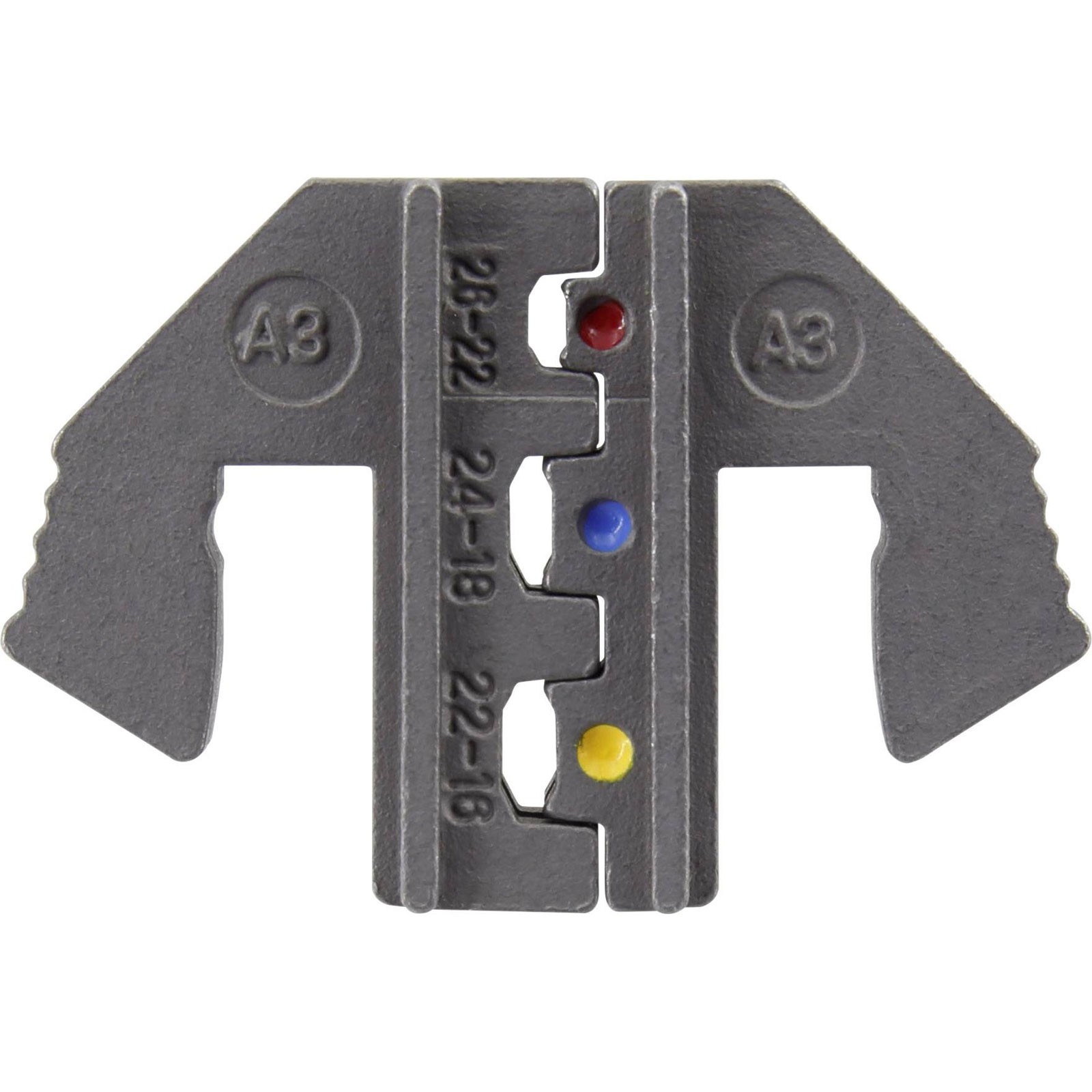 Toolcraft PLE-0A3 Crimping Bits For Insulated Cable Lugs 0.1-1.5 mm²