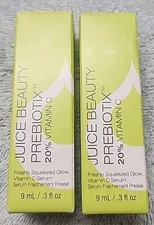 2 New Juice Beauty Prebiotix 20% VITAMIN C Serum 9ml/0.3oz