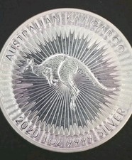 2020 Australian Kangaroo 1 oz .9999 Fine Silver Coin 79.50 per troy oz
