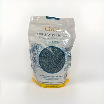 Gigi Hard Wax Beads Infused With Soothing Azulene 14 Oz