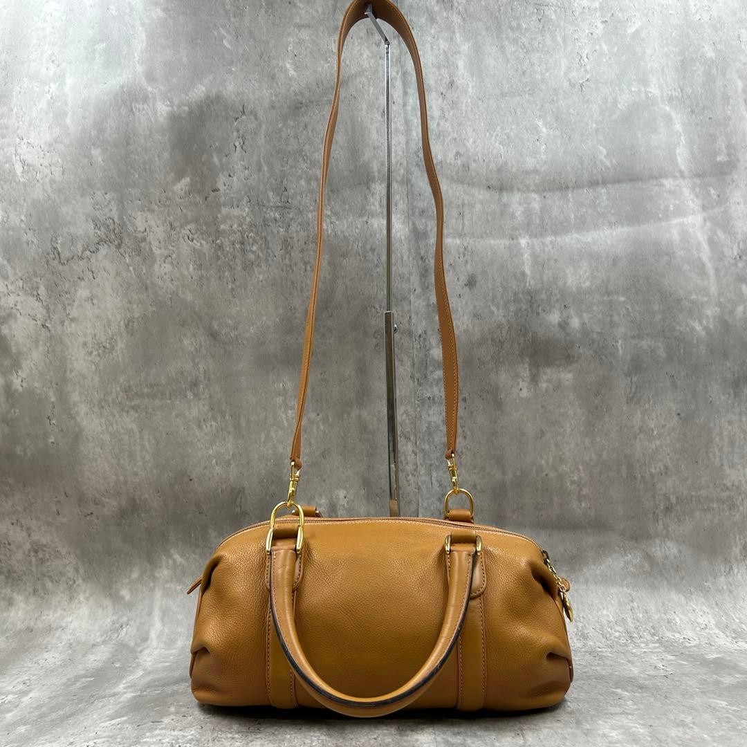 GUCCI 2Way Mini Boston Shoulder Bag Leather Gold Hardware Unisex Authentic thumbnail 9