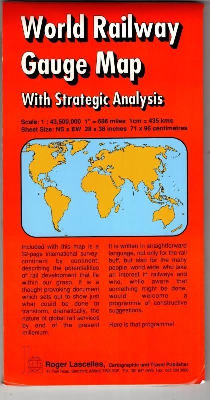 World Railway Gauge Map : Roger Lascelles