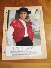 CROCHET PATTERN LATIN LADY FASHION COLLECTION CREATIVE NEEDLES *GREAT*