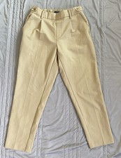 Women's Tommy Hilfiger Stretch Waist Trouser Size 4 Tan Beige Pants