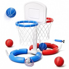 Double Floating Pool Basketball Hoop with Backboard