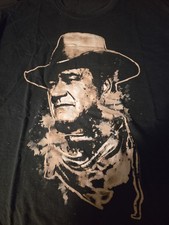 John Wayne 2018 Mens Black Shirt  Fruit Of The Loom Large