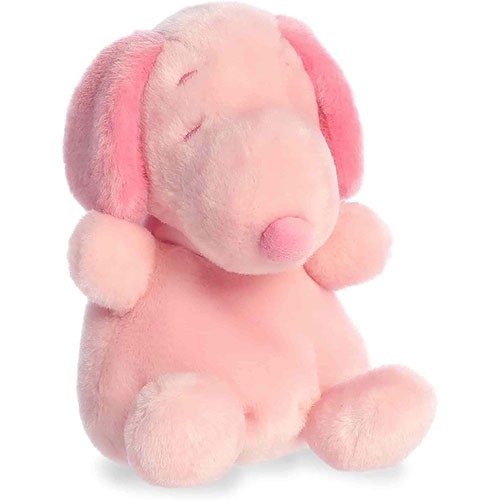 Aurora World Plush - Palm Pals - PINK SNOOPY (Peanuts - 5 inch) - Stuffed Toy