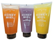 3 Perlier Honey Miel Lavender, Orange Lemon Shower Creams 8.4 fl oz SEALED