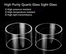 1 Pcs High Purity Quartz Glass Tube Sight Glass Viewing Tube