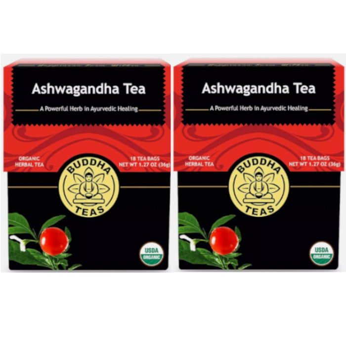 S Organic Herbal Tea Ashwagandha 18 Pckts Each (pack Of 2)