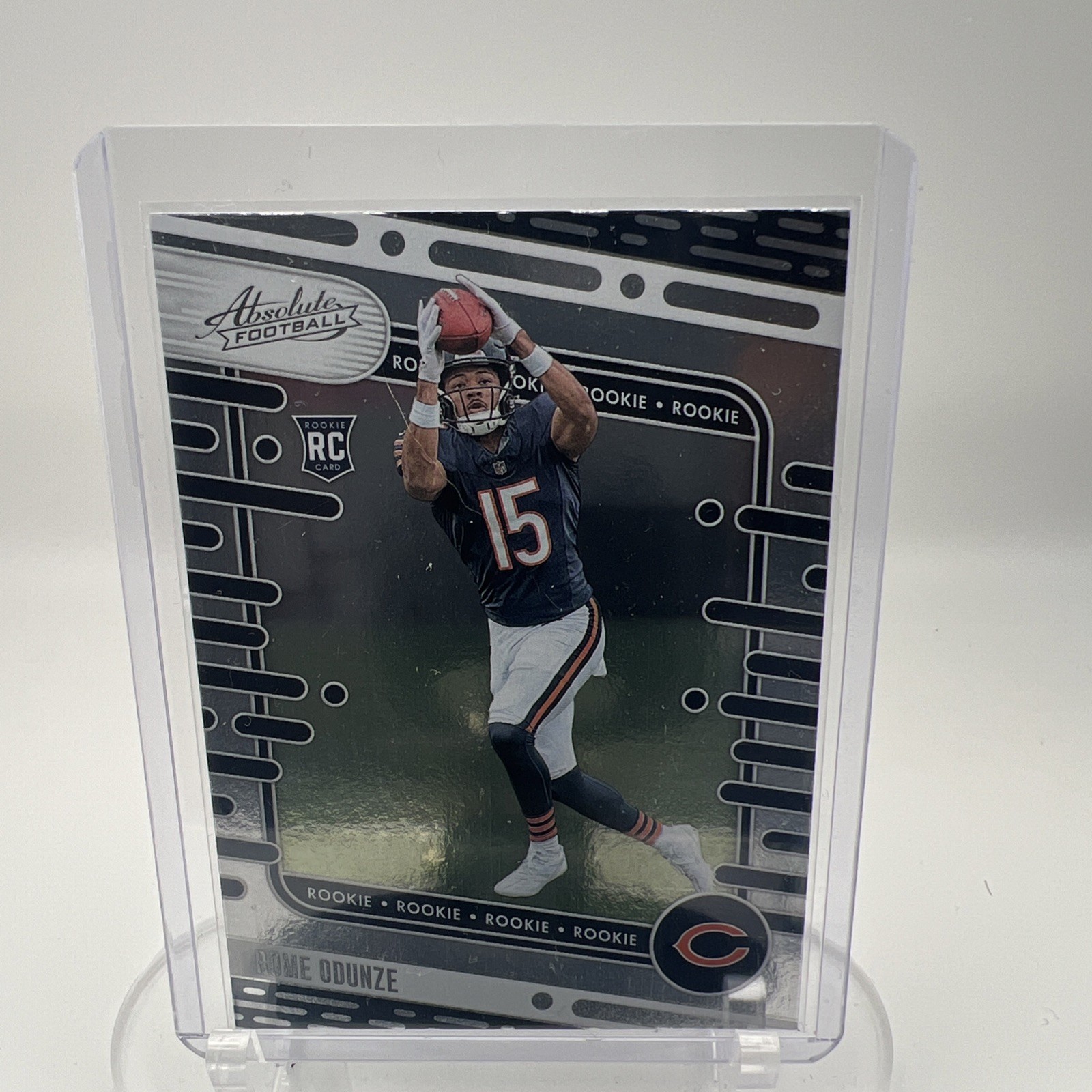 Rome Odunze #109 Football Cards 2024 Panini Absolute trading card — raw and PSA graded price guide