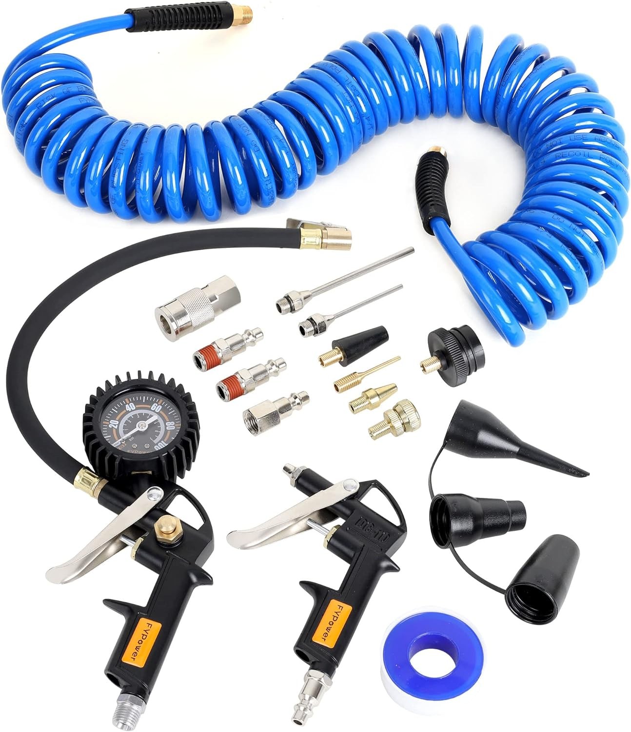 Accessory Kit, 1/4 Inch 25ft Recoil Blue
