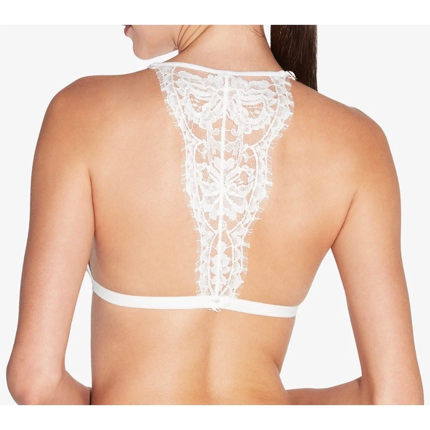 $425 La Perla бюстгальтер США M белый жемчуг Swarovski шелк кружева хлопок новое белье - Изображение 3 из 4