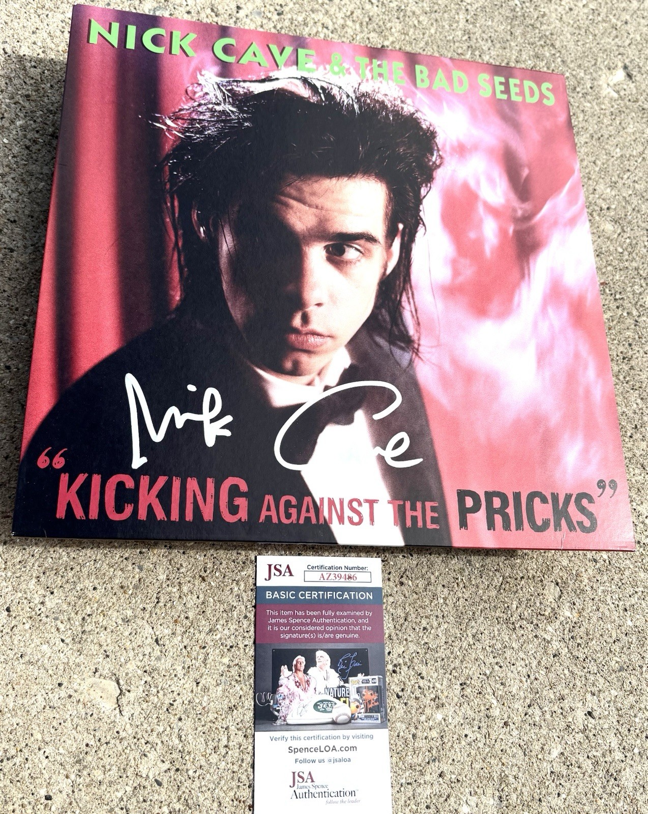NICK CAVE SIGNED Vinyl JSA COA Kicking Against The Pricks 