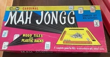 Cardinal Mahjong Mah Jongg Set 1972 complete w rule book, tokens & tiles No.140