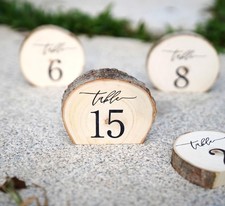 Wooden Table Numbers 1-15 Wedding Table Numbers Table Numbers 1-15 Perfect fo...
