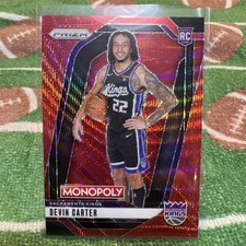 Devin Carter 2024-25 Panini Prizm Monopoly RC Red Wave SP #39 Kings