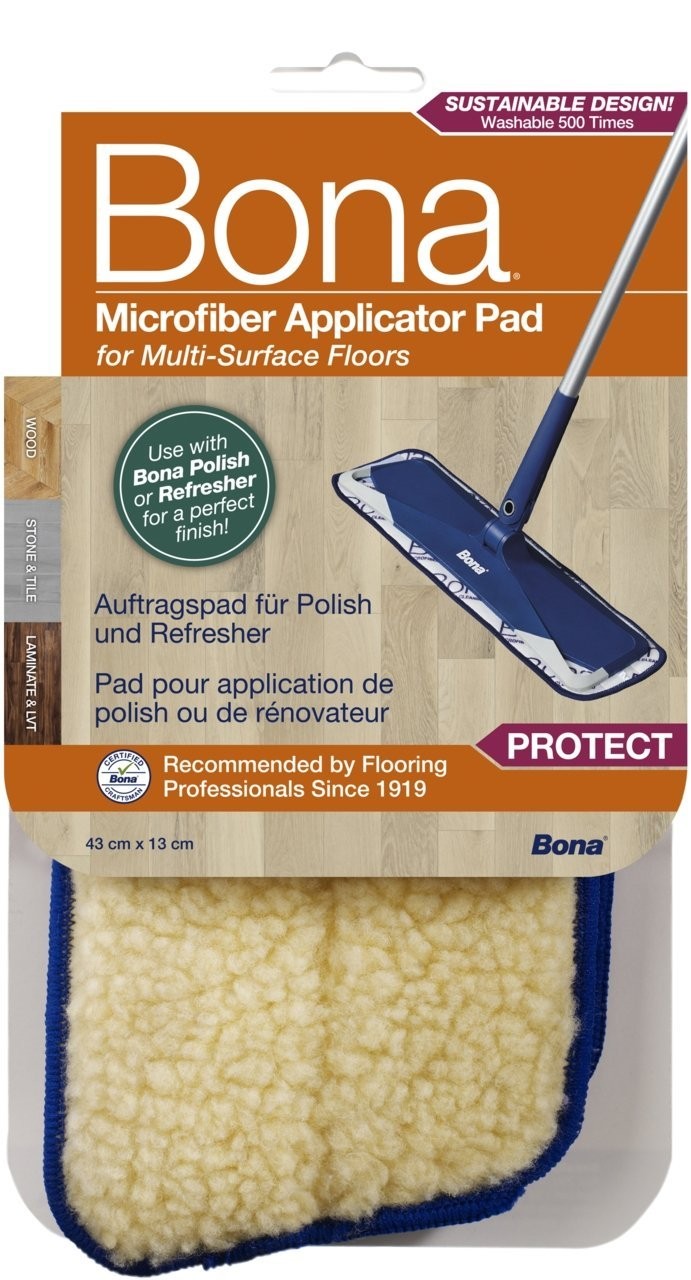 Bona - Mop Applicator Pad - Cleaning Pad for Wood, LVT and Laminate - Cream - Image 2