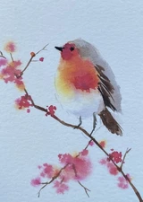 ACEO Original Mixed Media Painting Art