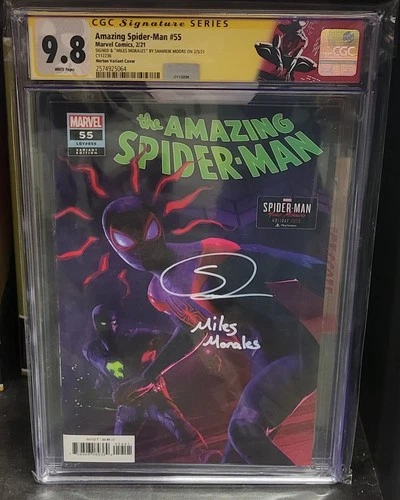 Amazing Spider-Man #55 Variant, Signed by Miles Morales Voice Actor CGC 9.8🔥