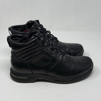 Rockport x Adidas Torsion Waterproof Boots Mens 11 M Black Leather Work Hiking