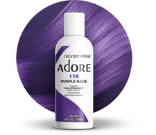 Adore Purple Rage Semi Permanent Hair Dye 4 Fl Oz Vegan Cruelty Free
