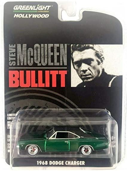 Greenlight Dodge Charger Bullitt RARE CHASE GREEN BODY Die-cast 1:64 44741
