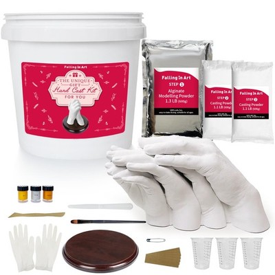 Hand Casting Kit Couples - Keepsake Plaster Hand Mold Kit for Family, Kids, A...