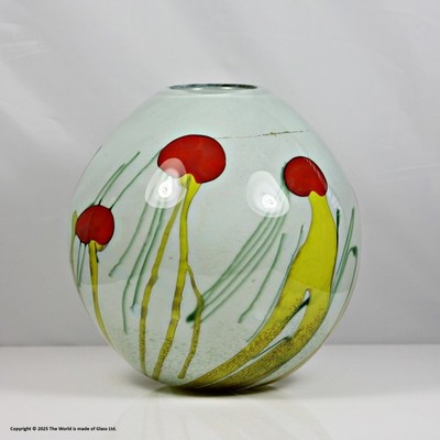 Siddy Langley große Oviform Studio Glas Vase