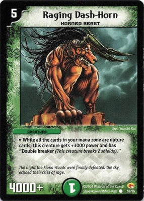 Duel Masters - Raging Dash-Horn 52/55 - Wizards Super Warriors Regular
