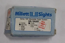 MILLETT  SIG SAUER- P220 - WHITE DOT ADJUSTABLE REAR SIGHT DOVE TAIL #BINC287