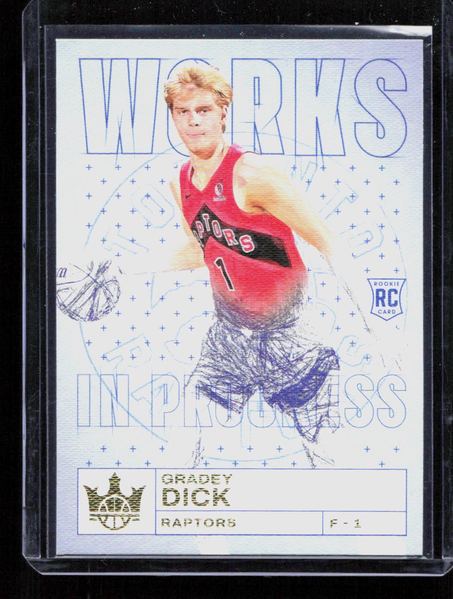 Gradey Dick 2023-24 Panini Court Kings #22 Works in Progress Rookie