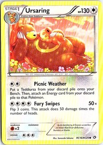 Ursaring Common Legendary Treasures: Radiant Collection RC16/RC25 LP Pokemon