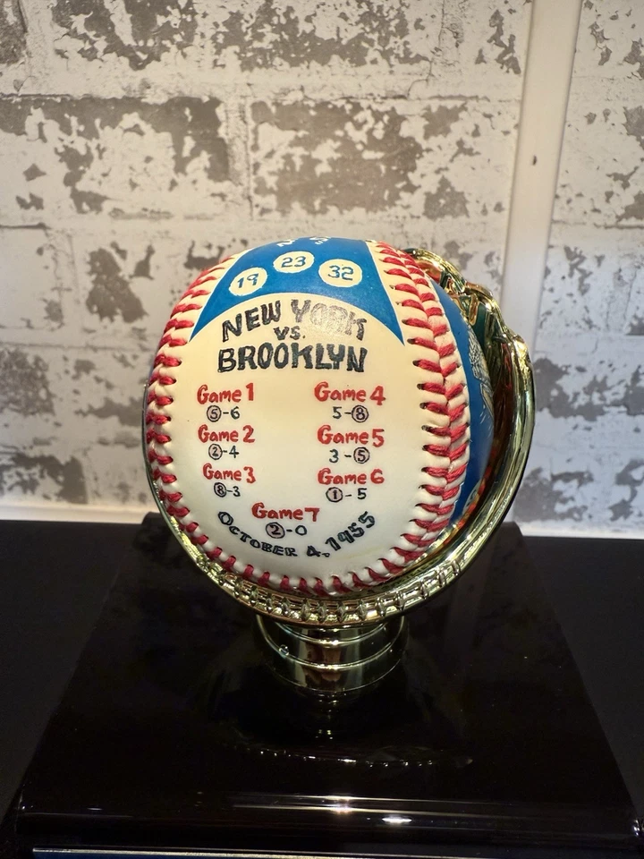 Duke Snider Dodgers 1955 World Champs WHOS DEM BUMS Ebbets MVP Stat Baseball - Image 3 of 4