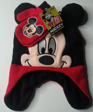 Disney Mickey Mouse Boys Hat Mittens Set 90 Years of Magic Winter