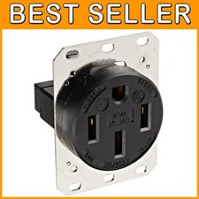 Heavy Duty 50A Receptacle, Black